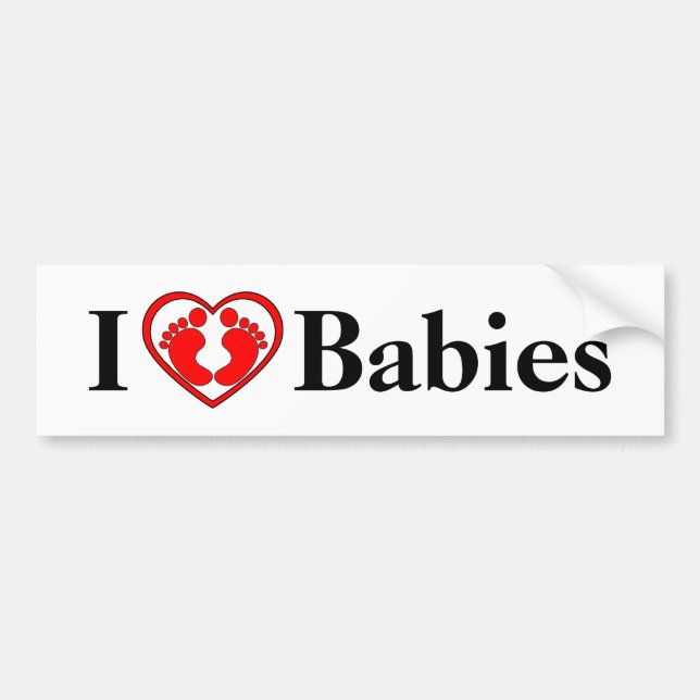 I Liebe-Baby-Autoaufkleber Autoaufkleber (Vorne)
