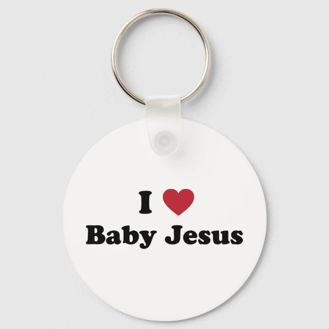 I Liebe Baby jesus Schlüsselanhänger (Vorderseite)