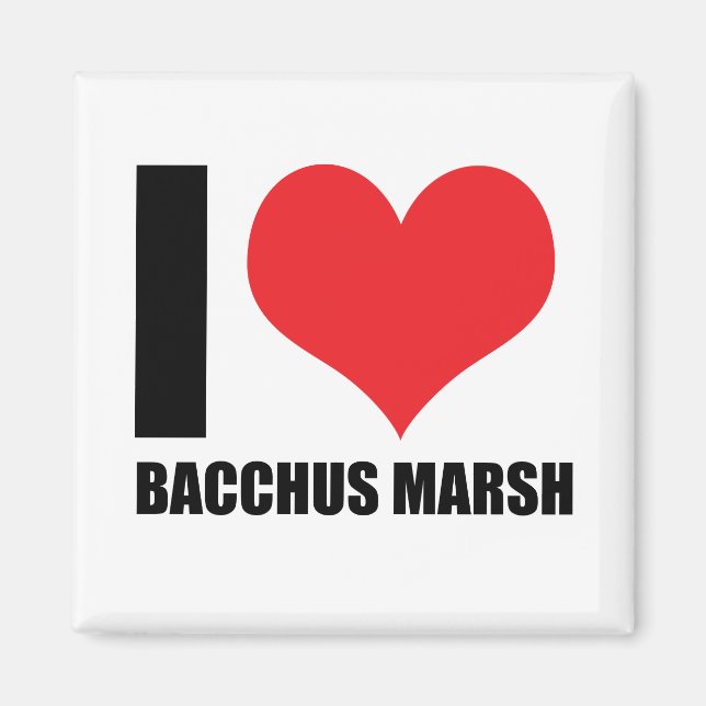 I Liebe Bacchus Marsh Magnet (Vorne)