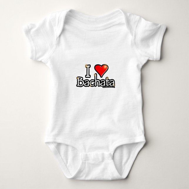 I LIEBE BACHATA BABY STRAMPLER (Vorderseite)