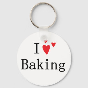 I Liebe-Backen Schlüsselanhänger