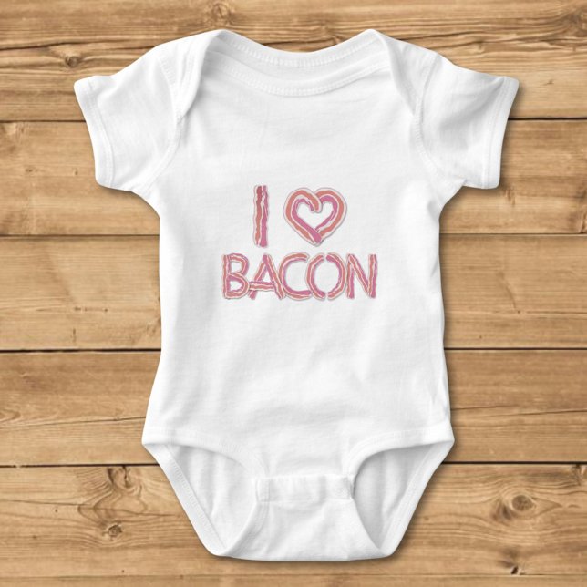 I Liebe Bacon Baby Strampler (Von Creator hochgeladen)
