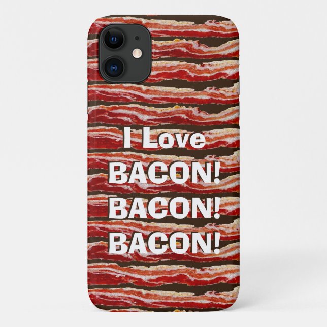 I Liebe Bacon Bacon Bacon Case-Mate iPhone Hülle (Rückseite)
