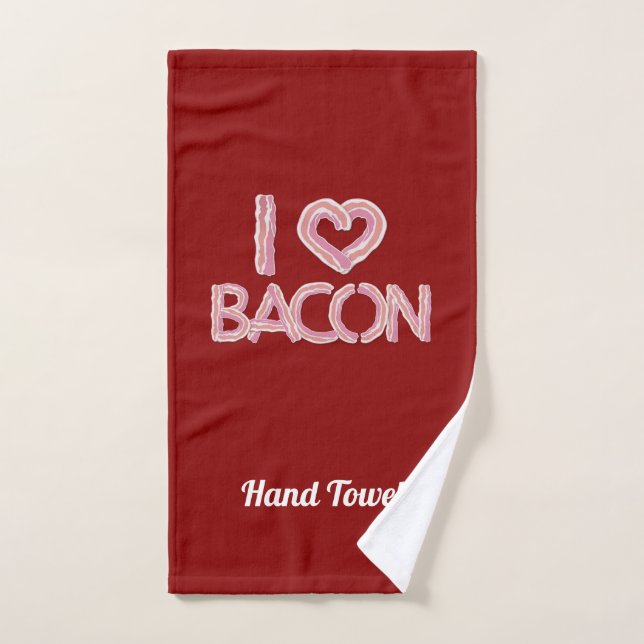 I Liebe Bacon Badhandtuch Set (Handtuch)