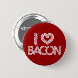 I Liebe Bacon Button