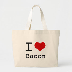 I Liebe Bacon Jumbo Stoffbeutel