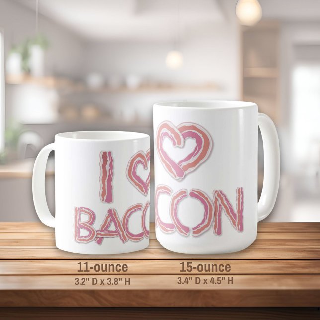 I Liebe Bacon Kaffeetasse (Von Creator hochgeladen)
