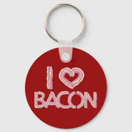 I Liebe Bacon Schlüsselanhänger