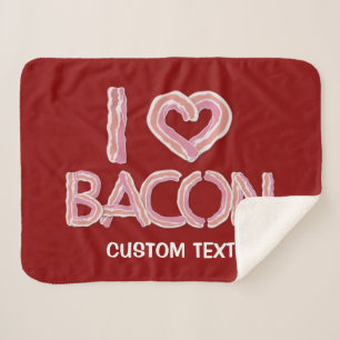 I Liebe Bacon Sherpadecke