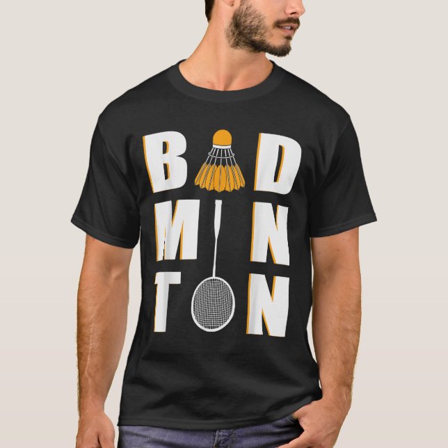 I Liebe Badminton - Badminton T-Shirt (Vorderseite)