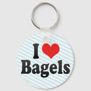 I Liebe Bagels Schlüsselanhänger