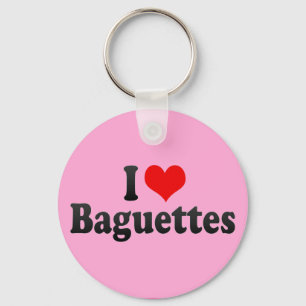 I Liebe Baguettes Schlüsselanhänger