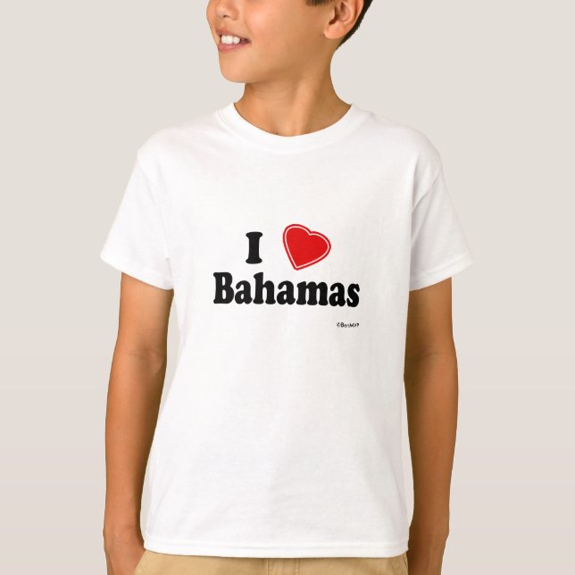 I Liebe Bahamas T-Shirt (Vorderseite)