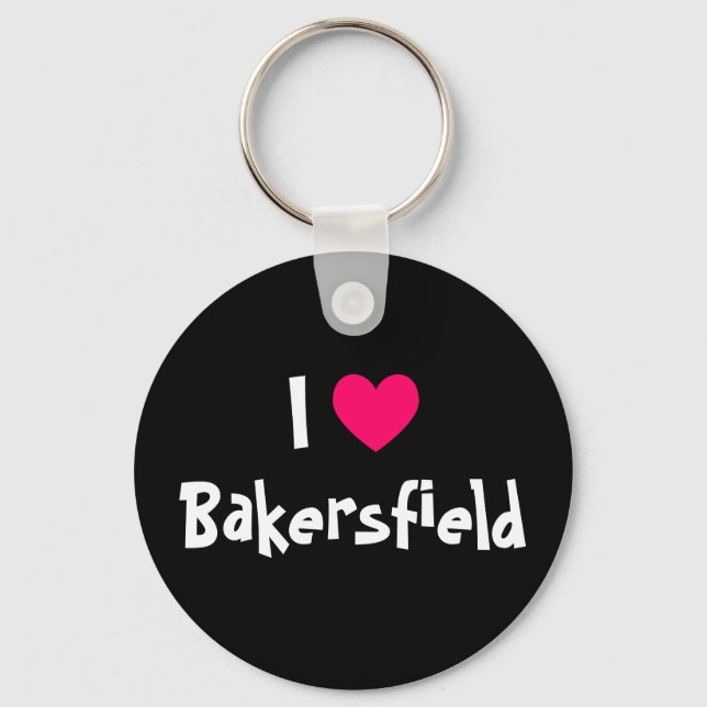 I Liebe Bakersfield Schlüsselanhänger (Vorderseite)