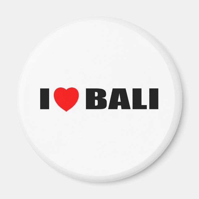 I Liebe Bali, Indonesien Magnet (Vorne)