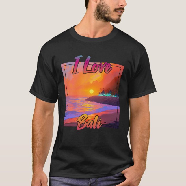I Liebe Bali T-Shirt (Vorderseite)