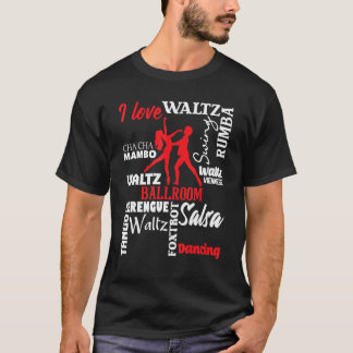 I Liebe Ballroom Dance Instructor Pair Ch T-Shirt