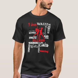 I Liebe Ballroom Dance Instructor Pair Cho T-Shirt