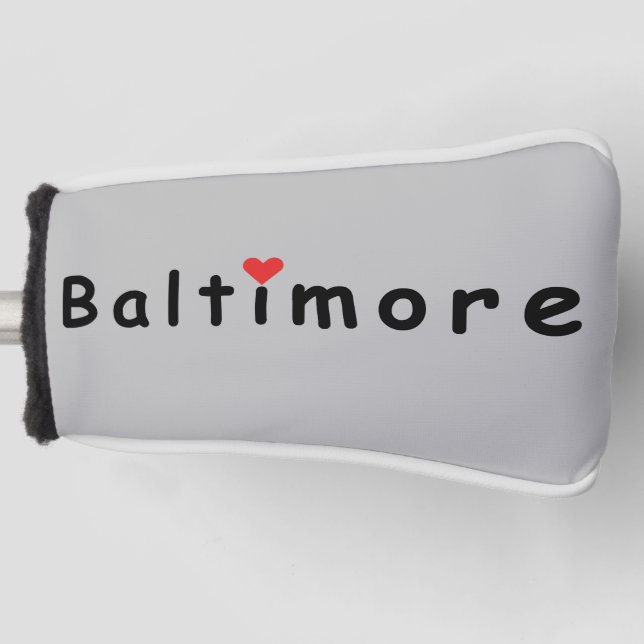 I Liebe Baltimore Golf Headcover (Vorderseite)