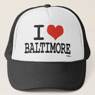 I Liebe Baltimore Truckerkappe