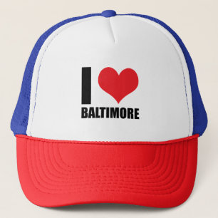 I Liebe Baltimore Truckerkappe