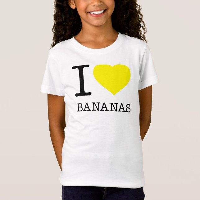 I LIEBE BANANAS T-Shirt (Vorderseite)