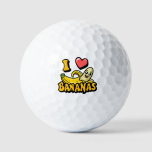 I Liebe Bananen Golfball