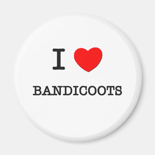 I Liebe BANDICOOTS Magnet (Vorne)