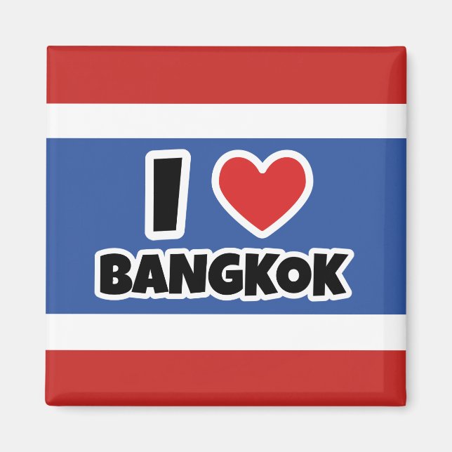 I Liebe Bangkok Magnet (Vorne)
