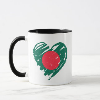 I Liebe Bangladesch - Bangladesch Flag Herz Tasse