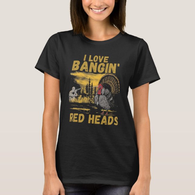 I Liebe Bangladesch Rote Köpfe Männer Frauen jagen T-Shirt (Vorderseite)