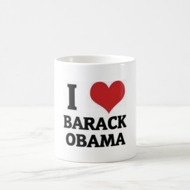 I Liebe Barack Obama Kaffeetasse (Mittel)