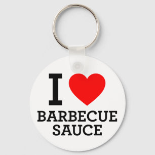 I Liebe Barbecue Sauce Schlüsselanhänger