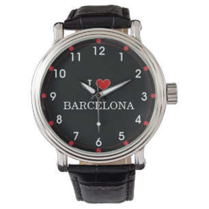 I Liebe Barcelona Armbanduhr