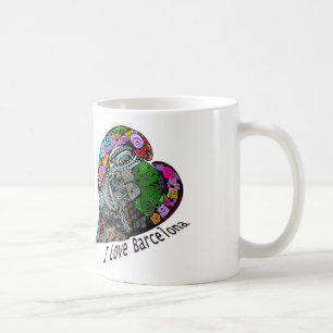 I Liebe Barcelona - die Blumen-Stadt Kaffeetasse