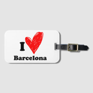 I Liebe Barcelona Gepäckanhänger