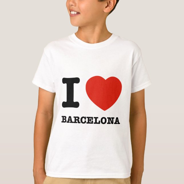 I Liebe Barcelona T-Shirt (Vorderseite)