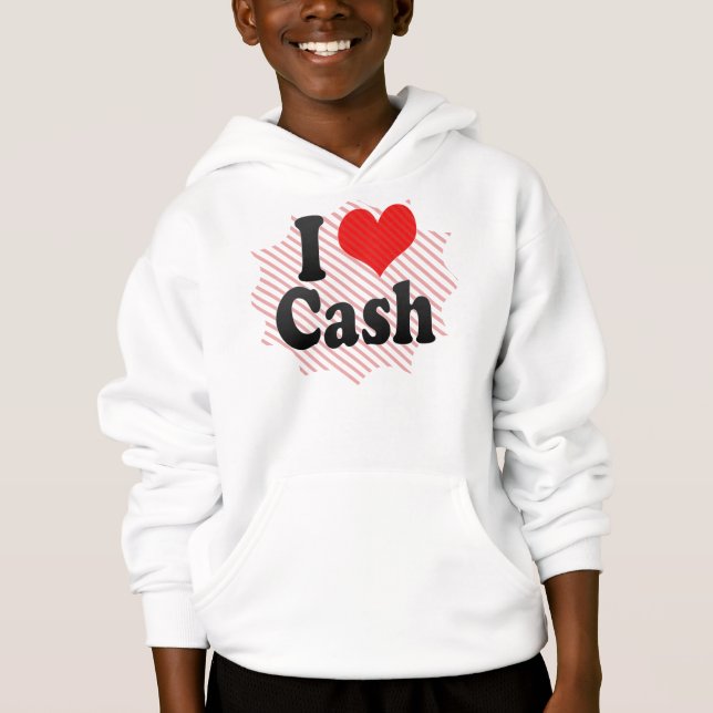 I Liebe-Bargeld Hoodie (Vorderseite)