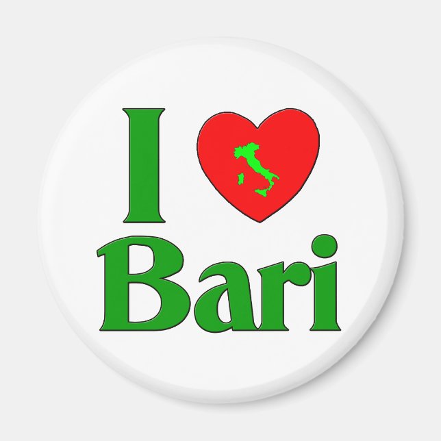 I Liebe Bari Italien Magnet (Vorne)