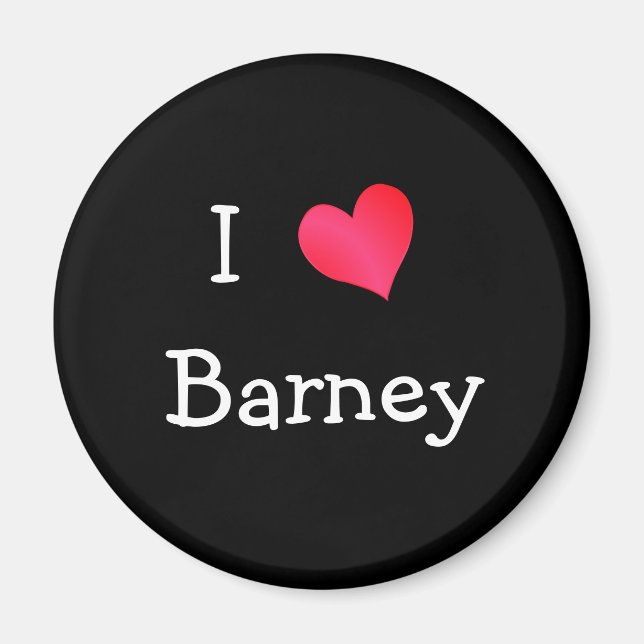 I Liebe Barney Magnet (Vorne)