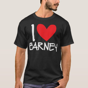 I Liebe Barney Name Herz Personalisiert Männer Typ T-Shirt