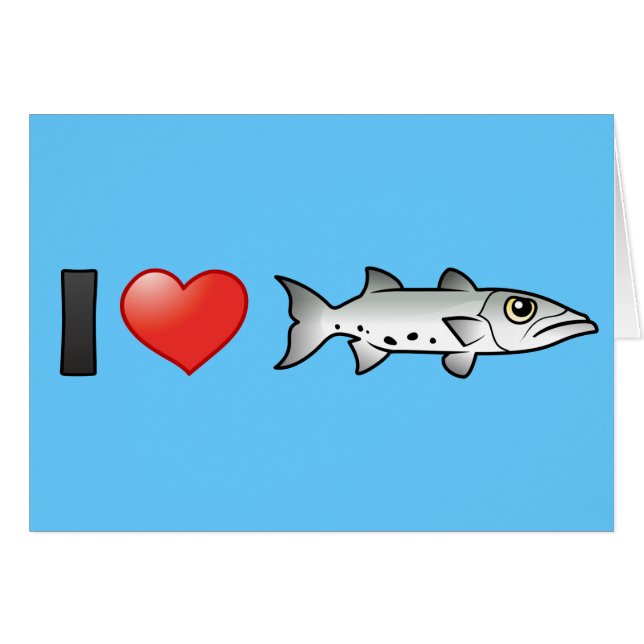I Liebe Barracuda (Vorderseite (Horizontal))