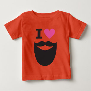 I Liebe-Bärte Baby T-shirt
