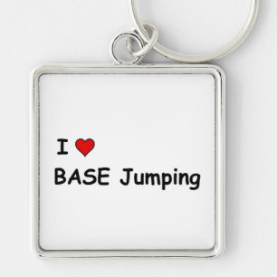 I Liebe BASE Jumping Schlüsselanhänger