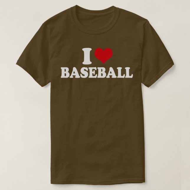 I Liebe Baseball1 T-Shirt (Design vorne)