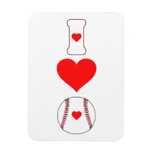 I Liebe Baseball Magnet