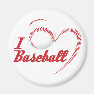 I Liebe-Baseball-Magnet Magnet