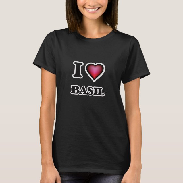 I Liebe-Basilikum T-Shirt (Vorderseite)