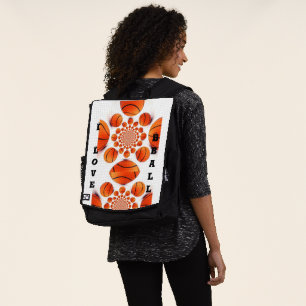 I Liebe Basketball: Das Spiel der Champions Art Pr Rucksack