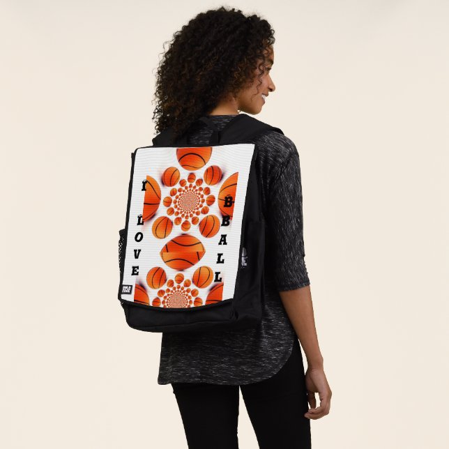 I Liebe Basketball: Das Spiel der Champions Art Pr Rucksack (Ausgewaschen)